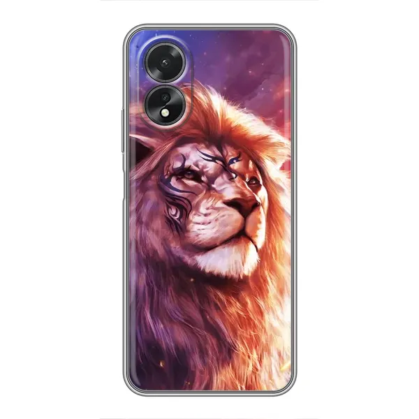 Чохол з принтом «Красочний Лев» для OPPO A17