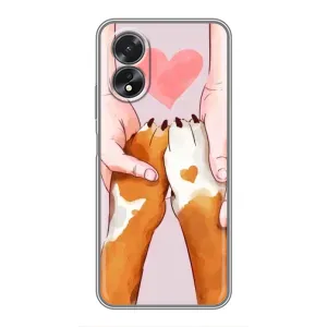 Чехол с принтом «Любовь к собакам» для OPPO A17