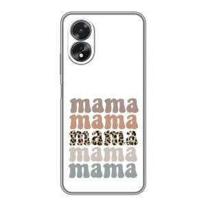 Чохли для мами на Oppo A17 (Текстовий колаж мама)