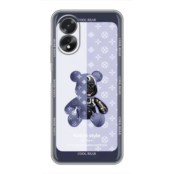 Чохол з принтом «Медведик LV» для OPPO A17