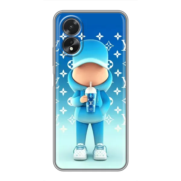 Чохол з принтом «Хлопець LV» для OPPO A17