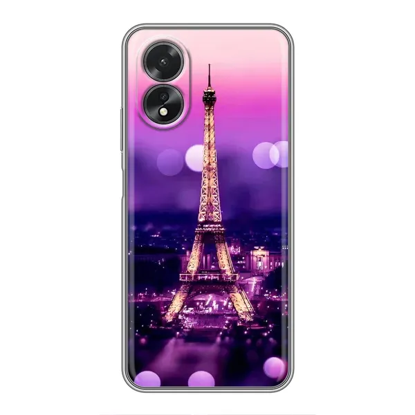 Чехол с принтом «Париж Башня» для OPPO A17