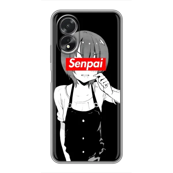 Чехол с принтом «Senpai» для OPPO A17