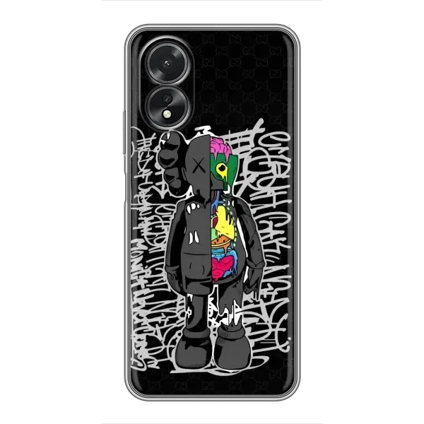 Чехол с принтом «Стиль Bearbrick» для OPPO A17