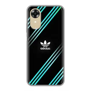 Чехлы Адидас для Oppo A17k (AlphaPrint) (Адидас с полосами)