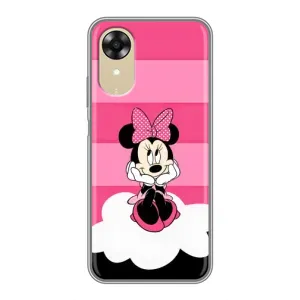 Эксклюзивный чехол для Oppo A17k (AlphaPrint - Мультяшные) (Девочка Maus)