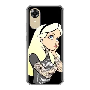 Чохол з друком для Oppo A17k - (Мода) (AlphaPrint) (Дівчина в тату)