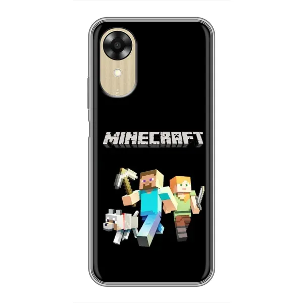 Чехол с принтом «герои Minecraft» для OPPO A17k Чехол с принтом «герои Minecraft» для OPPO A17k