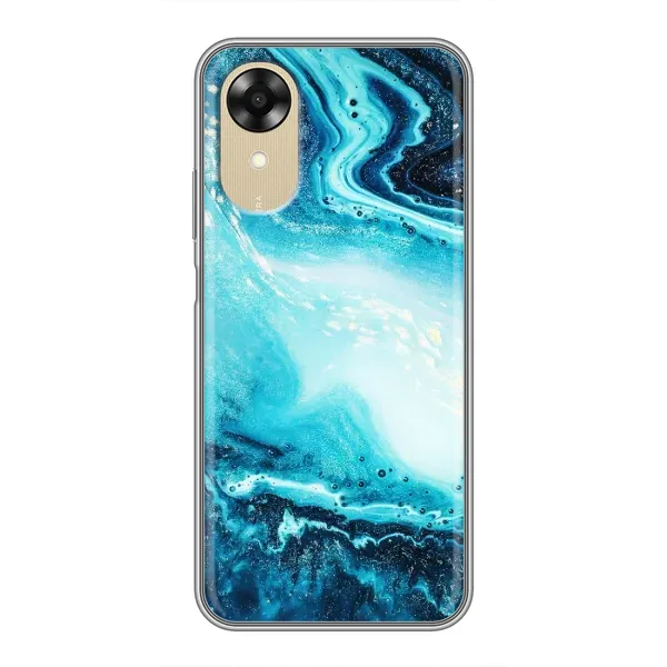 Чехол с принтом «Голубой мрамор» для OPPO A17k