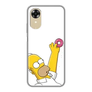 Чjхол з Сімпсонами для Oppo A17k (VPrint) (Гомер з пончиком)