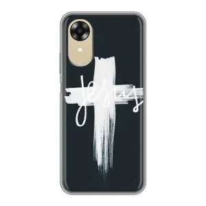 Чехол для Oppo A17k (AlphaPrint) - (Христианские) (Иисус)