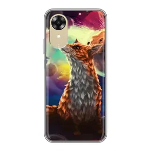 Чохли з картинкою Лисичка для Oppo A17k (VPrint) (Лисичка в космосі)