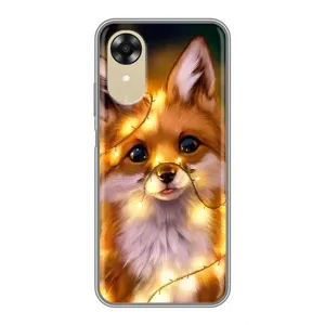 Чохли з картинкою Лисичка для Oppo A17k (VPrint) (Лисичка в гірляндах)