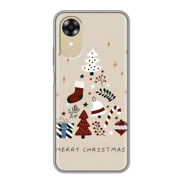 Чехол с принтом «Merry Christmas» для OPPO A17k