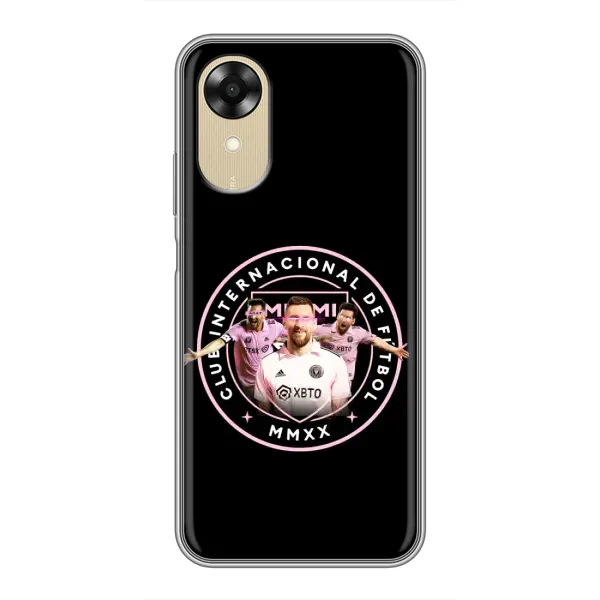 Чехол с принтом «Месси в лого» для OPPO A17k Чехол с принтом «Месси в лого» для OPPO A17k