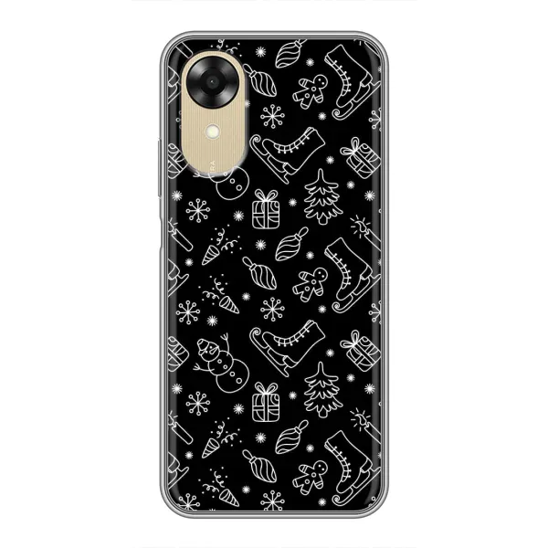 Чехол с принтом «Новогодний фон» для OPPO A17k Чехол с принтом «Новогодний фон» для OPPO A17k