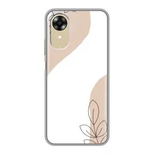 Силиконовый чехол с принтом в цветах на Oppo A17k