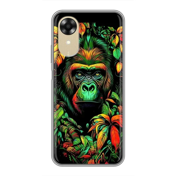 Чехол с принтом «Обезьяна в тропиках» для OPPO A17k