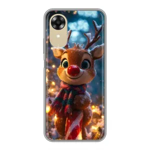 Чехол с принтом «Олень с шарфом» для OPPO A17k