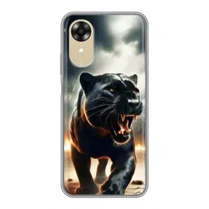 Чехол с картинкой «Хищники» для Oppo A17k (Черная пантера)