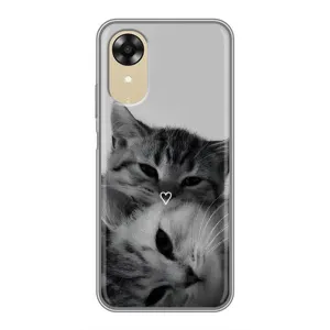Чохол з малюнком кіт на Oppo A17k (Пара котів)