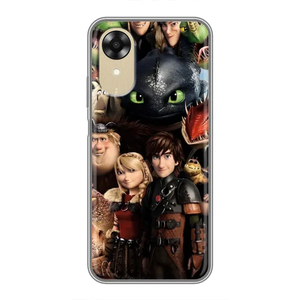 Чехол с принтом «Персонажи дракона» для OPPO A17k