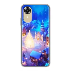 Рождественские Чехлы для Oppo A17k (VPrint) (Рождественский город)