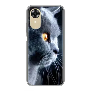 Чохли з Котиками для Oppo A17k (VPrint) (Сірий Кіт)