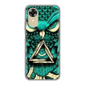 Чехол с птицами на Oppo A17k (VPrint) (Сова с глазом)