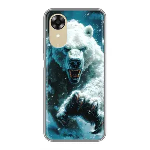 Чехол с картинкой «Хищники» для Oppo A17k (Полярный медведь)