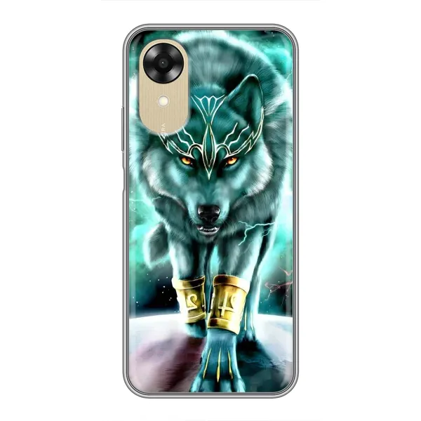 Чохол з принтом «Яскравий вовк» для OPPO A17k