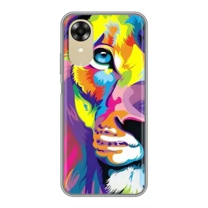 Чохол з картинкою ЛЕВ для Oppo A17k (VPrint) (Яскравий Лев)