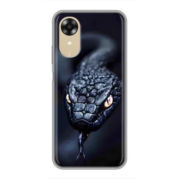 Чехол с принтом «Черная змея» для OPPO A17k