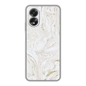 Мраморний чехол на Oppo A18 (VPrint) (Білий мрамор)
