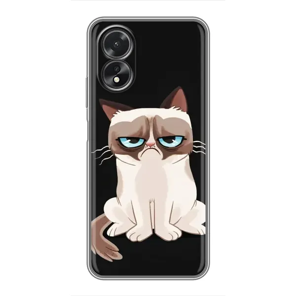 Чехол с принтом «Грустный кот» для OPPO A18