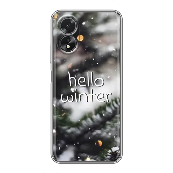 Чехол с принтом «Hello winter» для OPPO A18 Чехол с принтом «Hello winter» для OPPO A18
