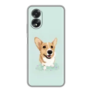Чехлы с собаками для Oppo A18 (VPrint) (Корги)