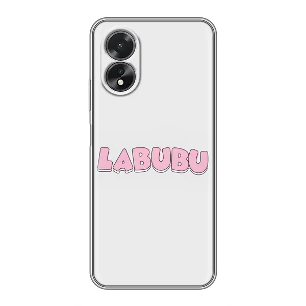 Чохол з принтом «Лого Лабубу» для OPPO A18