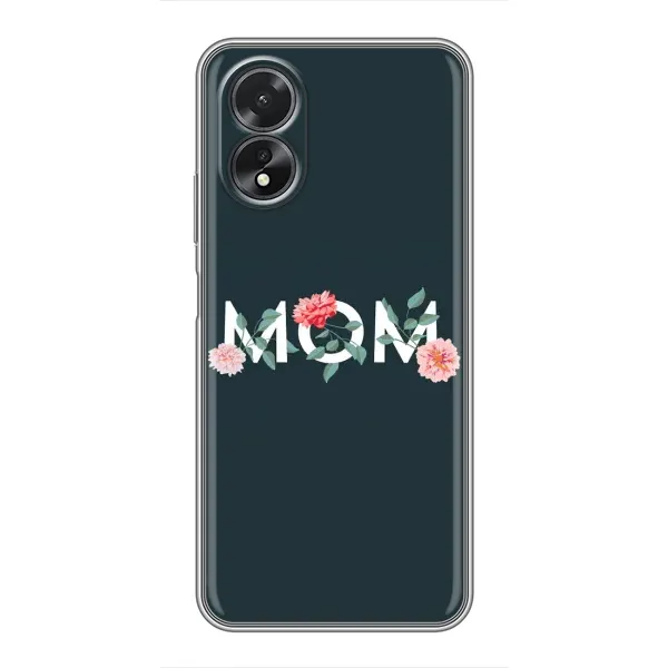 Чохол з принтом «Mom дизайн» для OPPO A18