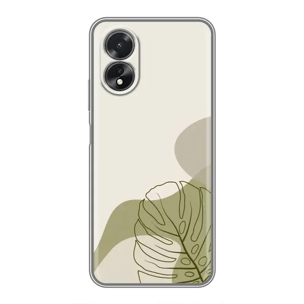 Чохол з принтом «Зелена монстера дизайн» для OPPO A18 Чохол з принтом «Зелена монстера дизайн» для OPPO A18