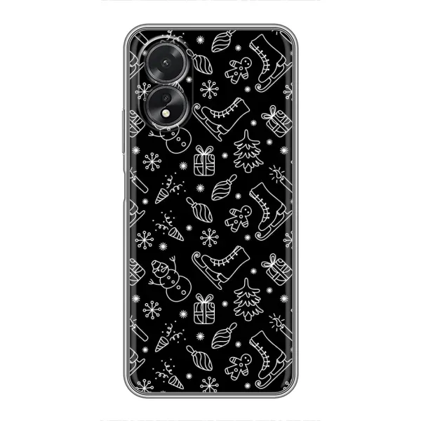 Чехол с принтом «Новогодний фон» для OPPO A18 Чехол с принтом «Новогодний фон» для OPPO A18
