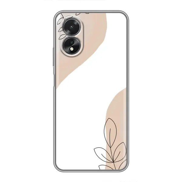 Чохол з принтом «Нюдова гілочка абстракція» для OPPO A18 Чохол з принтом «Нюдова гілочка абстракція» для OPPO A18