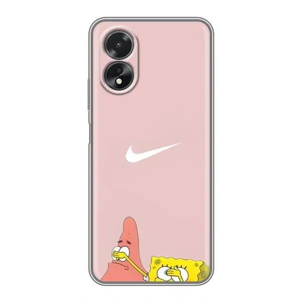 Чохол з принтом «Патрік і Губка» для OPPO A18