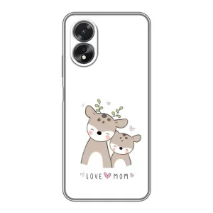 Чохли для мами на Oppo A18 (Оленята мама і малюк)