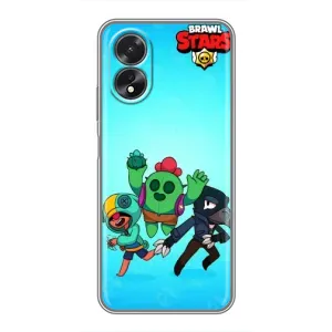 Чехлы Brawl Stars для Oppo A18 (AlphaPrint) (Тріо героїв)