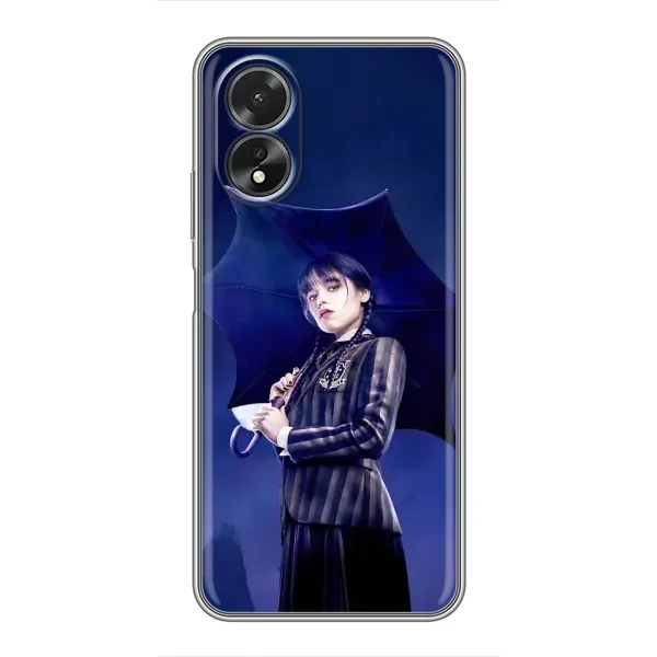 Чохол з принтом «Венздей з парасолькою» для OPPO A18