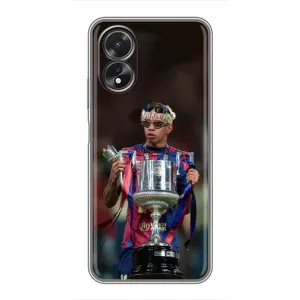 Чохол з футболістом Ламін Ямаль Oppo A18 (Ямаль з кубком)