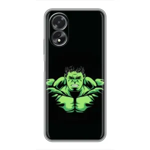Чохли з героями Марвел Oppo A18 (VPrint) (Зелений Халк)