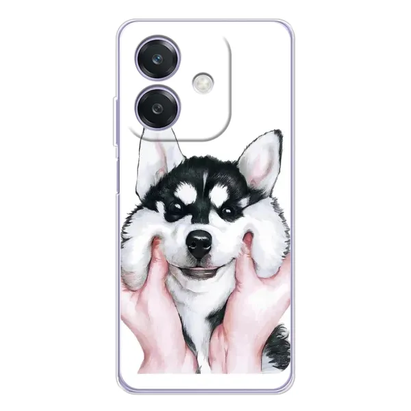 Чохол з принтом «Радісний Хаскі» для OPPO A3