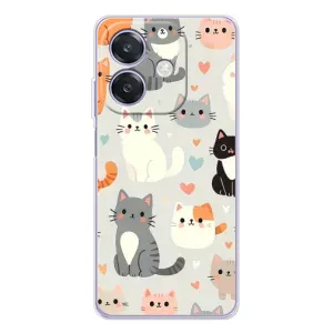Чохол з малюнком кіт на OPPO A3 (Колаж котів)